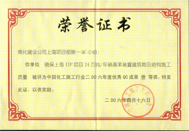 国家级QC  上海IIP项目